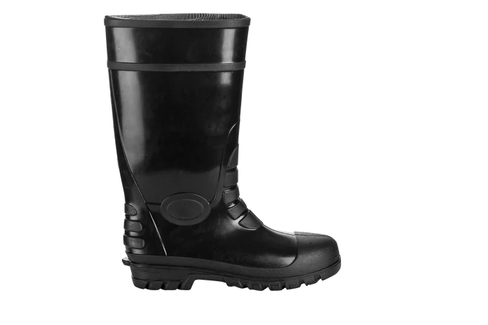 Black Gumboot - Steel Toe Cap Black Gumboot - Steel Toe Cap - Image 3