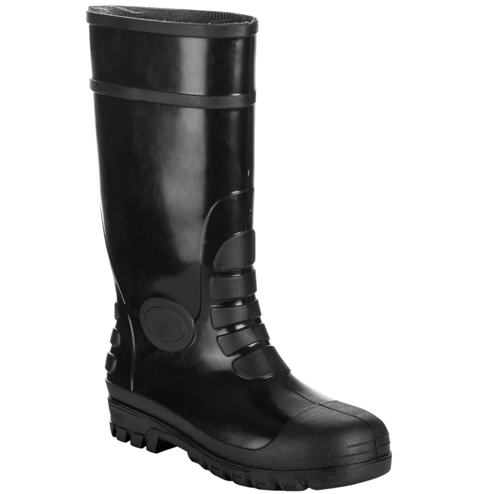 Black Gumboot - Steel Toe Cap Black Gumboot - Steel Toe Cap - Image 2