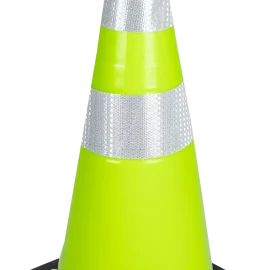Traffic Cone - Soft PVC Lime