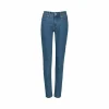 REBEL Ladies Workwear Jeans Mid Blue