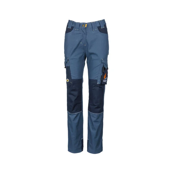 REBEL Ladies tech gear acid flame trousers airforce Blue REBEL Ladies tech gear acid flame trousers airforce Blue - Image 6