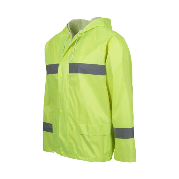 REBEL AquaSkin Rubberised Hi Viz Reflective Lime Rainsuit REBEL AquaSkin Rubberised Hi Viz Reflective Lime Rainsuit - Image 5