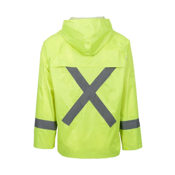 REBEL AquaSkin Rubberised Hi Viz Reflective Lime Rainsuit REBEL AquaSkin Rubberised Hi Viz Reflective Lime Rainsuit - Image 4