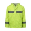 REBEL AquaSkin Rubberised Hi Viz Reflective Lime Rainsuit