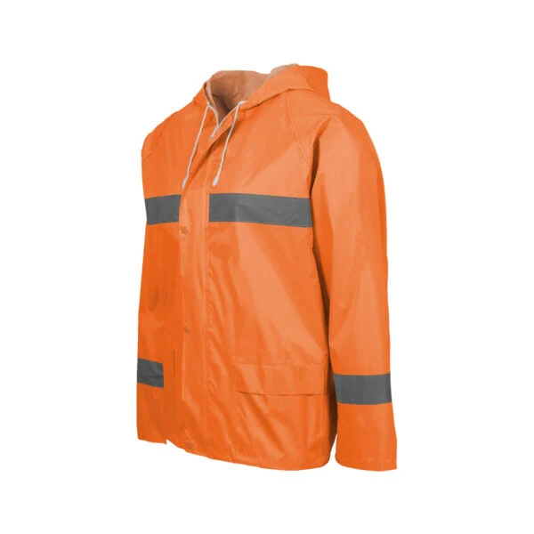 REBEL AquaSkin Rubberised Hi Viz Reflective Orange Rainsuit REBEL AquaSkin Rubberised Hi Viz Reflective Orange Rainsuit - Image 5