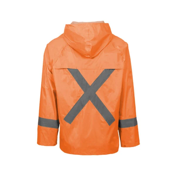 REBEL AquaSkin Rubberised Hi Viz Reflective Orange Rainsuit REBEL AquaSkin Rubberised Hi Viz Reflective Orange Rainsuit - Image 3