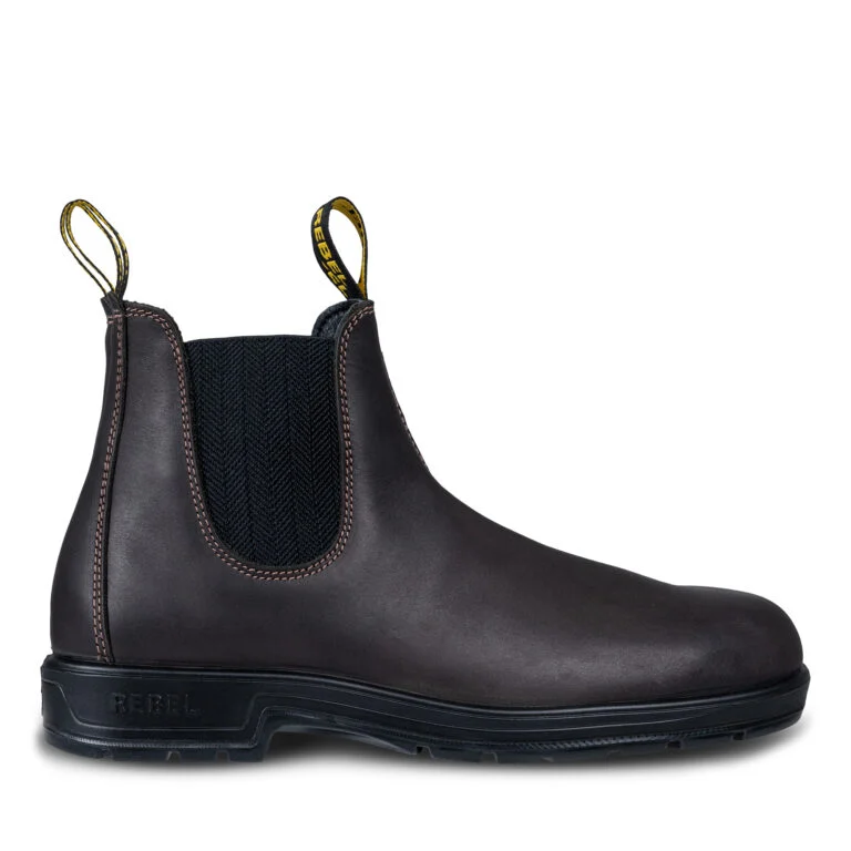 REBEL Urban Retro Classic Chelsea Boot Dark Brown REBEL Urban Retro Classic Chelsea Boot Dark Brown