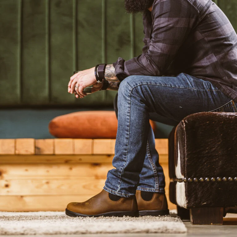 REBEL Urban Retro Classic Chelsea Boot Rustic Brown REBEL Urban Retro Classic Chelsea Boot Rustic Brown - Image 2