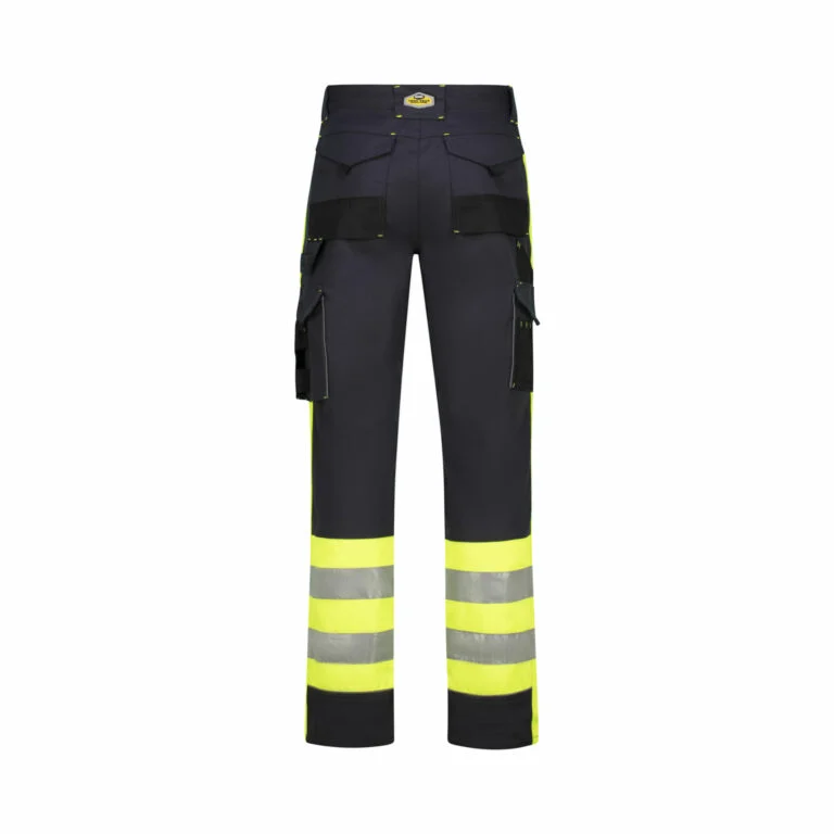 REBEL Men’s Tech Gear Trousers NightGlo Lime and Gun Metal REBEL Men’s Tech Gear Trousers NightGlo Lime and Gun Metal - Image 3