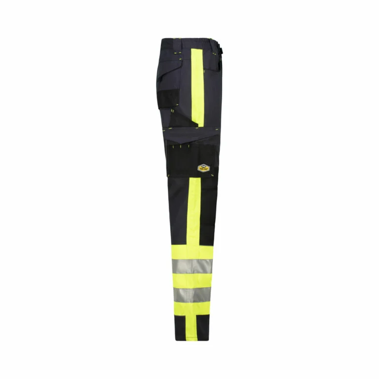 REBEL Men’s Tech Gear Trousers NightGlo Lime and Gun Metal REBEL Men’s Tech Gear Trousers NightGlo Lime and Gun Metal - Image 5