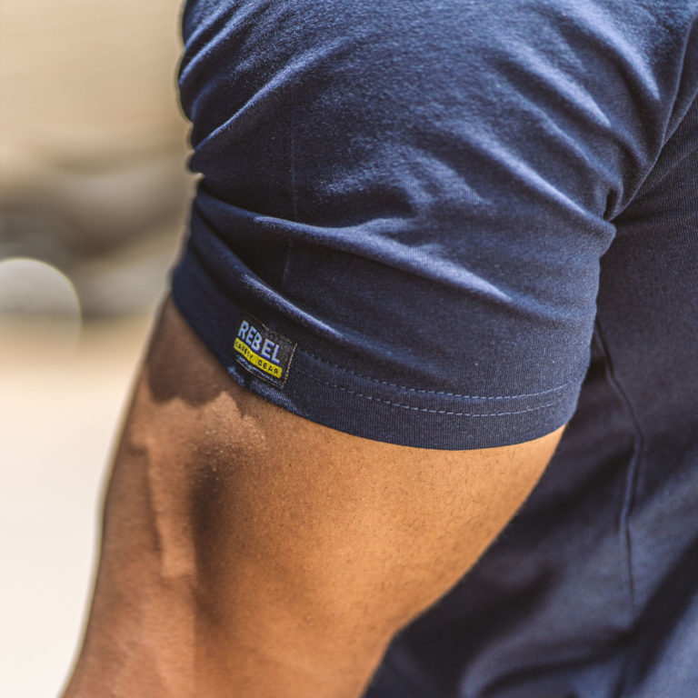 REBEL Workwear T-Shirt Navy REBEL Workwear T-Shirt Navy - Image 3
