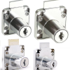 Drawer Locks – Chrome Plated (2 Keys Included)