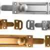 Flat Bolt – 100mm Satin Nickel