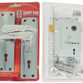 5 Lever Mortice Lockset - Bright Sign