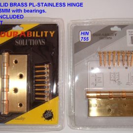 Butt Hinge Stainless Brass With Bearings