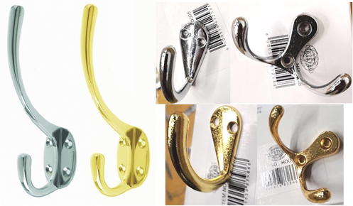 Coat and Hat Hooks Coat and Hat Hooks