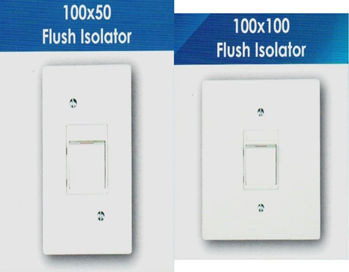 Flush Isolators - Double Pole Flush Isolators - Double Pole