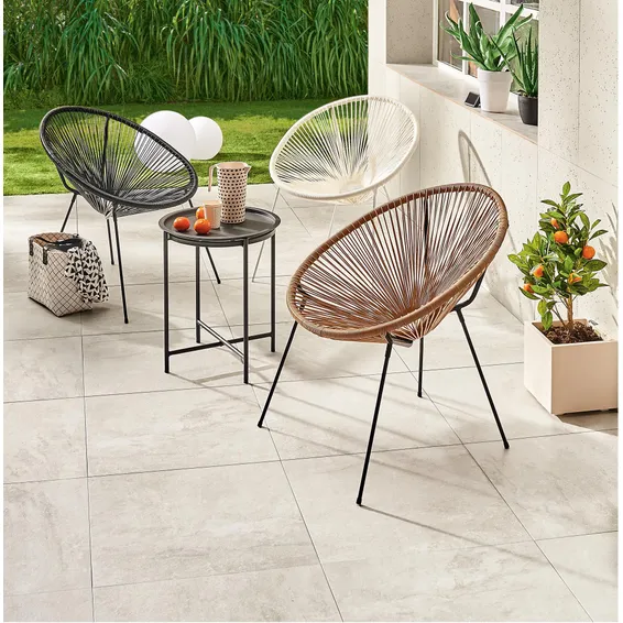 Acapulco Round Rattan & Steel Patio Chair – Turquoise Outdoor Accent Chair Acapulco Round Rattan & Steel Patio Chair – Turquoise Outdoor Accent Chair - Image 8