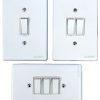 Lever switches with face plate