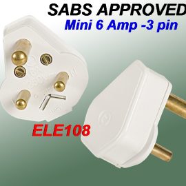 Mini Plug Top 6 Amp -3 Pin