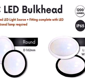 PC LED Bulkheads - White