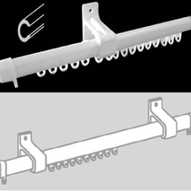 Single Curtain tracks