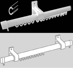 Single Curtain tracks Single Curtain tracks