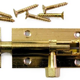 Straight Barrel Bolts - Brass PL