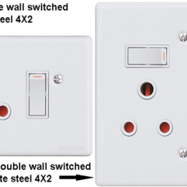 Switched sockets - 100 x 100