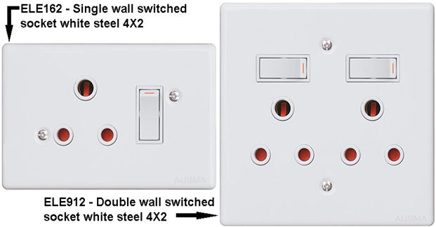 Switched sockets - 100 x 100 Switched sockets - 100 x 100